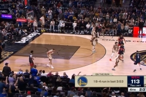 收割！勇士攻防两端压制奇才 轰出18-4攻击波获得9分优势