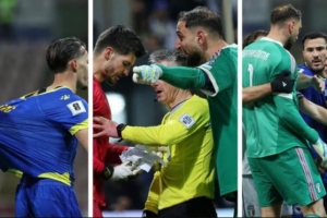 点球大战中，多纳鲁马“抢走”波黑门将小抄并与对方发生争执