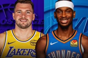 NBA官方预热：得分榜前二正面交锋 雷霆近16战15胜湖人近14战13胜