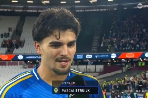 斯特鲁伊克:2-0领先本该守住胜果 主罚点球时我脑中没有太多杂念