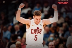 砍下21分3断！骑士发布赢球海报：封面人物萨姆·梅里尔