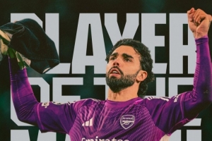 实至名归!拉亚当选对阵葡体首回合阿森纳队内最佳球员