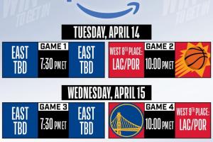 2026季后赛附加赛赛程官宣！勇士16日早10点开打！