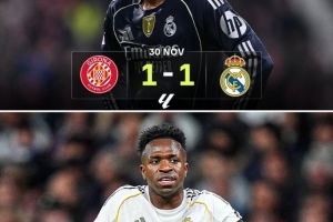 两回合丢4分！皇马本赛季两度1-1战平赫罗纳，后者位居西甲第12位