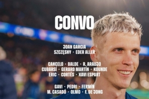 巴萨德比战大名单：德容回归，亚马尔、莱万、加维、佩德里在列