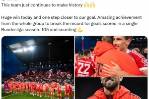 替补未登场！凯恩社媒庆祝大胜：这支球队仍在继续创造历史