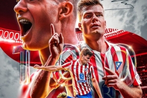 替补登场造红牌,瑟尔洛特达成马竞百场里程碑,贡献41球3助