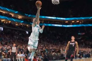 精彩至极！三球上篮绝杀 黄蜂双鬼拍门盖帽送走热火！