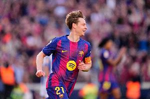 德容:我们两回合都占据优势,若保持这样的表现好运终将眷顾